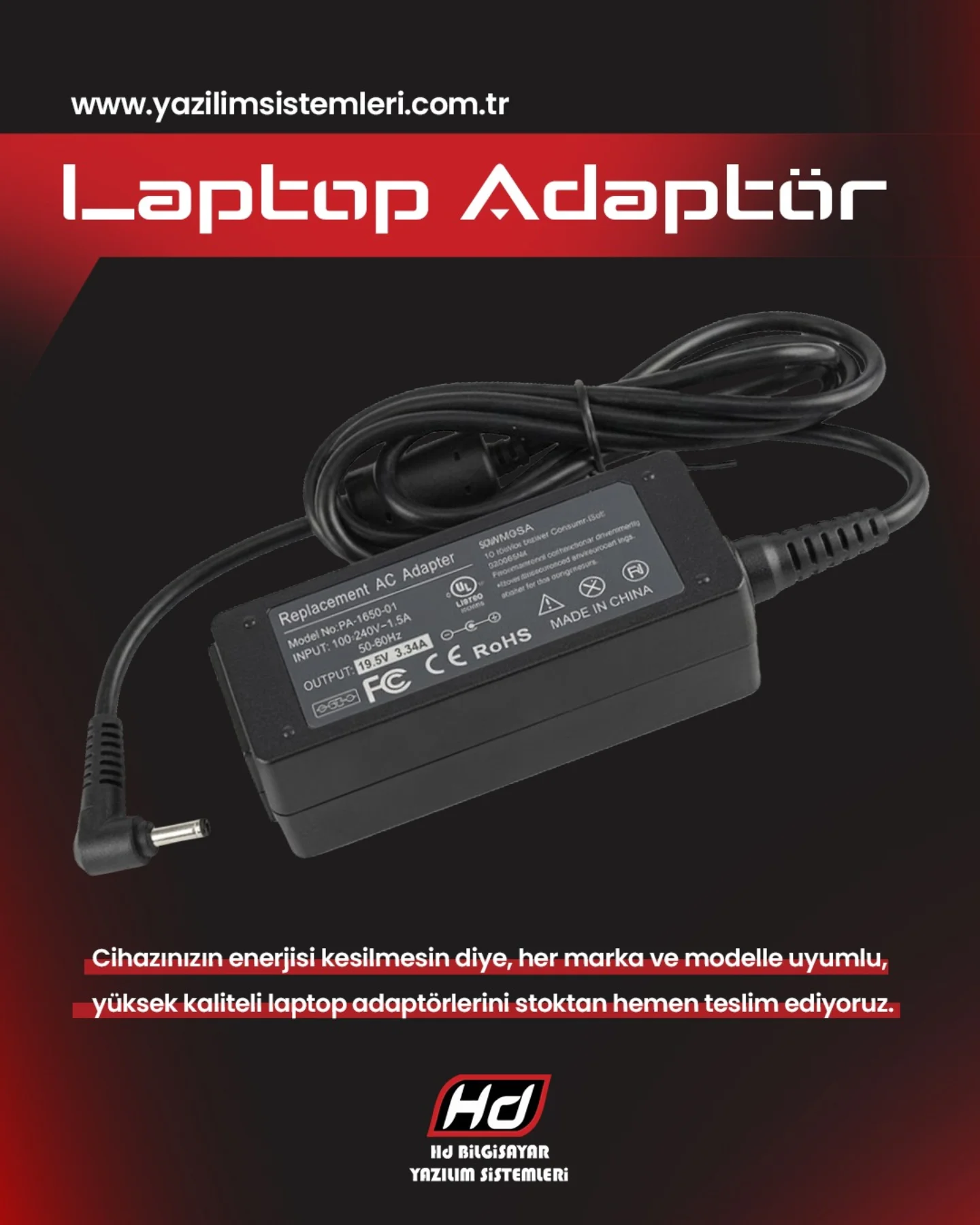 laptop adaptör arızası