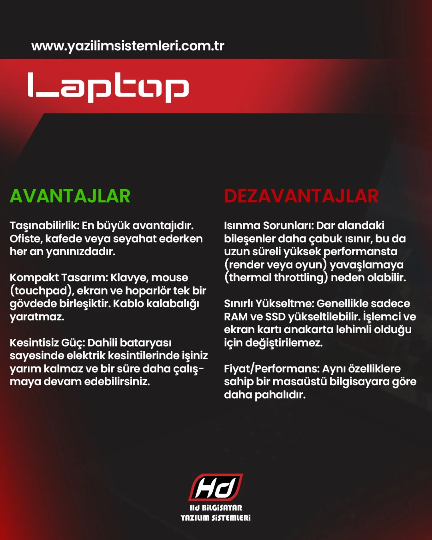 notebook bakımı