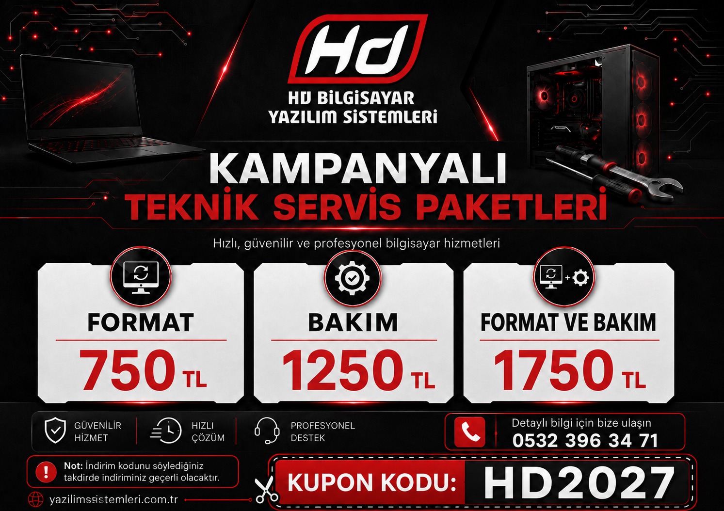 HD Bilgisayar Teknik Servis Kampanyası