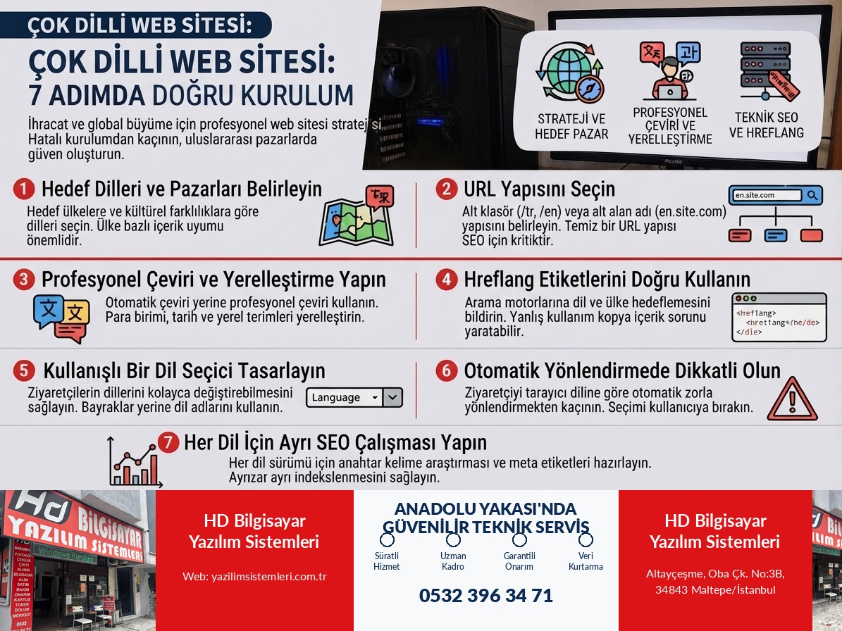 Çok Dilli Web Sitesi: 7 Adımda Doğru Kurulum