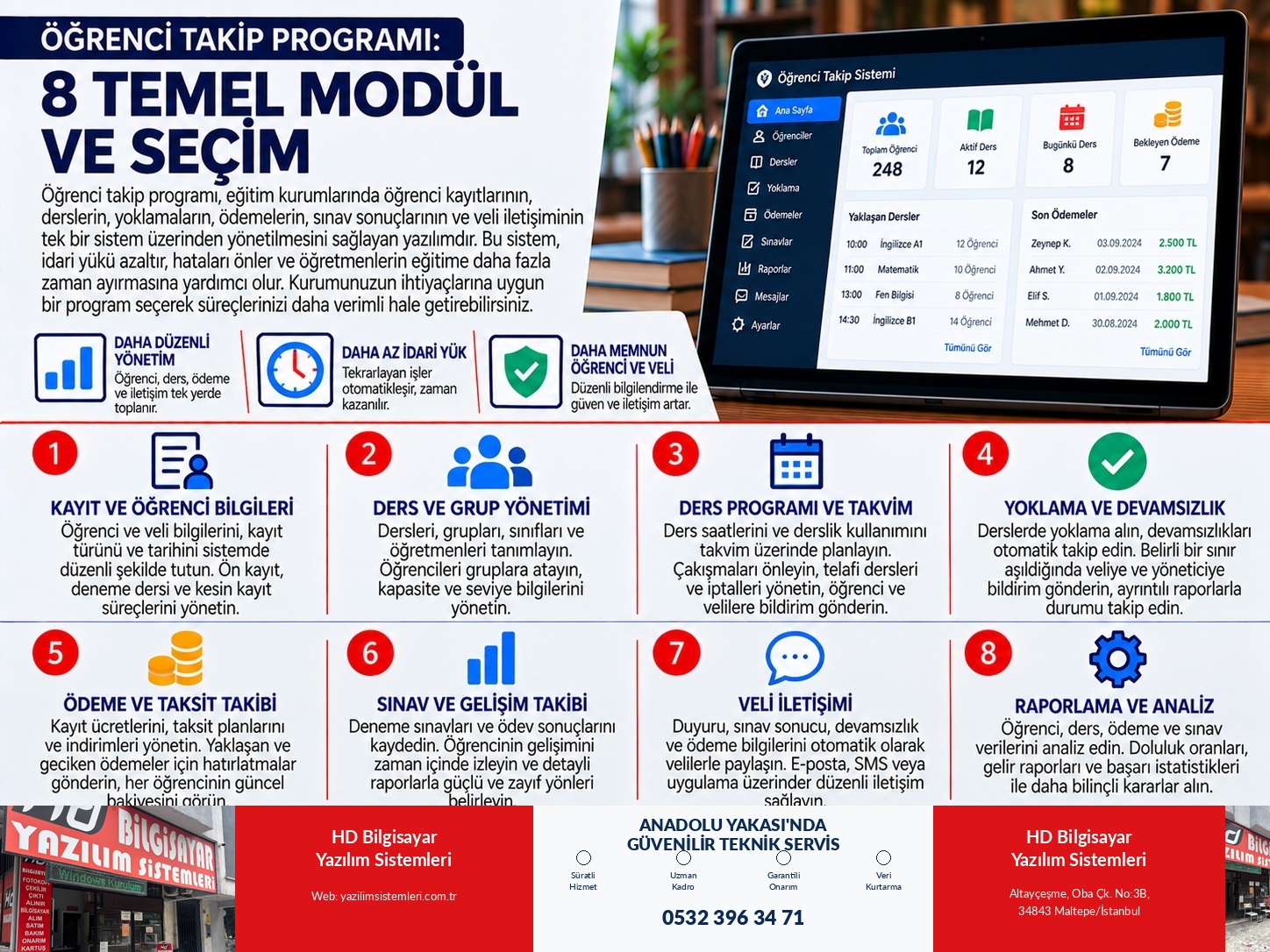 Öğrenci Takip Programı: 8 Temel Modül ve Seçim